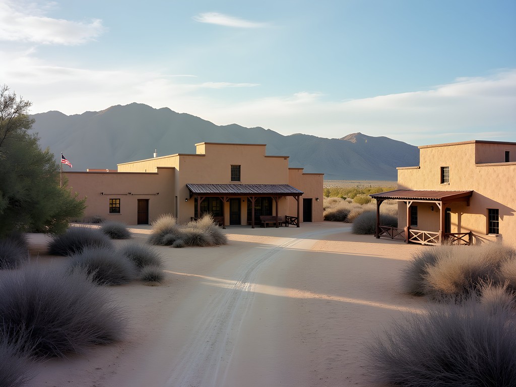 Historic adobe structures at Old Las Vegas Mormon Fort State Historic Park