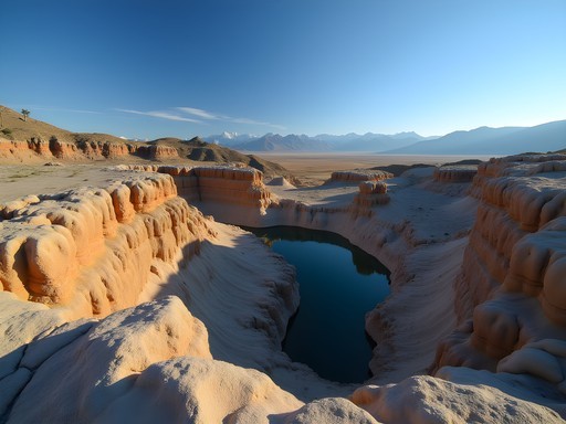 Winter landscape of Tule Springs Fossil Beds National Monument in North Las Vegas