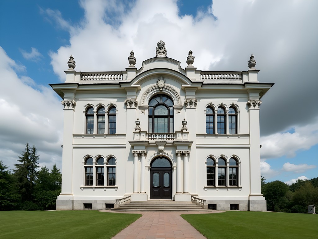 Historic Art Nouveau Pärnu Mud Baths building with distinctive architecture