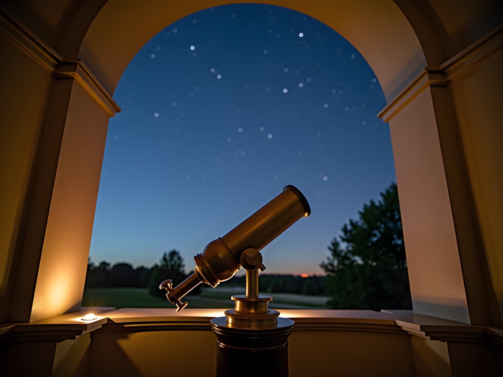 Northmoor Observatory telescope with night sky