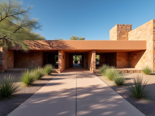 Frank Lloyd Wright's Taliesin West showcasing desert architectural principles