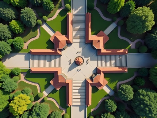 Vyšehrad fortress geometric layout patterns in Prague