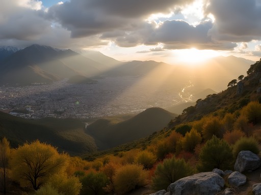 Panoramic view from Cerro San Javier overlooking San Miguel de Tucumán and surrounding landscape