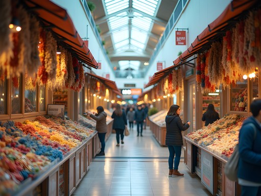 Diverse cultural marketplace with local vendors at Valley Fair Mall in West Valley City