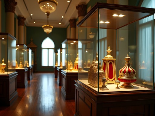 Interior display at the Royal Regalia Museum in Bandar Seri Begawan