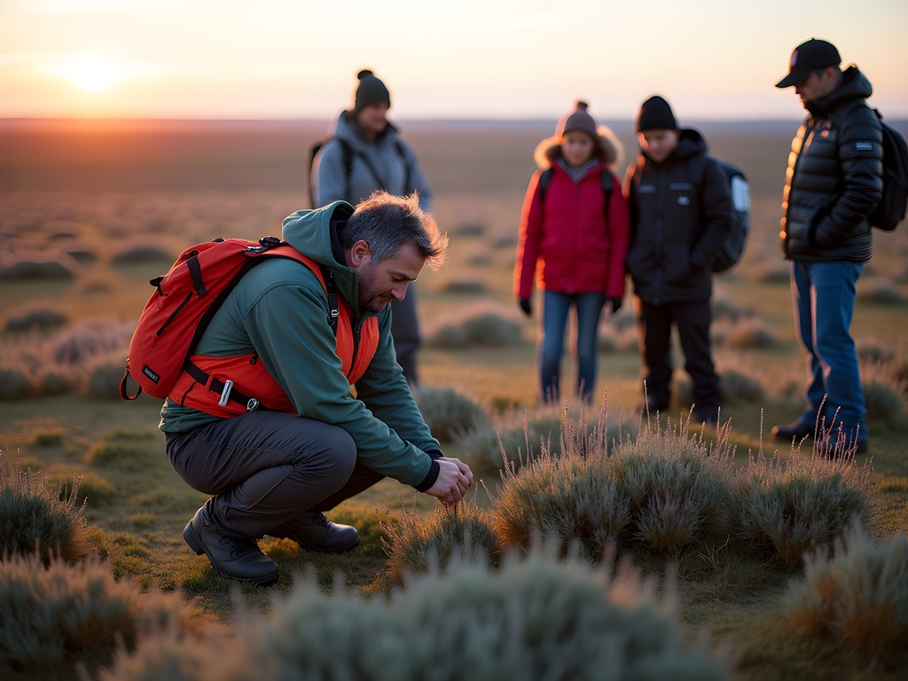 Guided tundra ecology walk with Iñupiat conservation officer in Barrow, Alaska