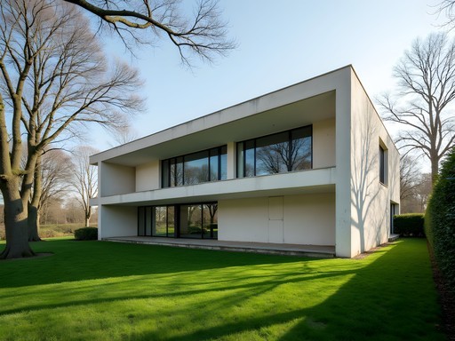 Modernist Villa Tugendhat in Brno with its clean lines and large windows
