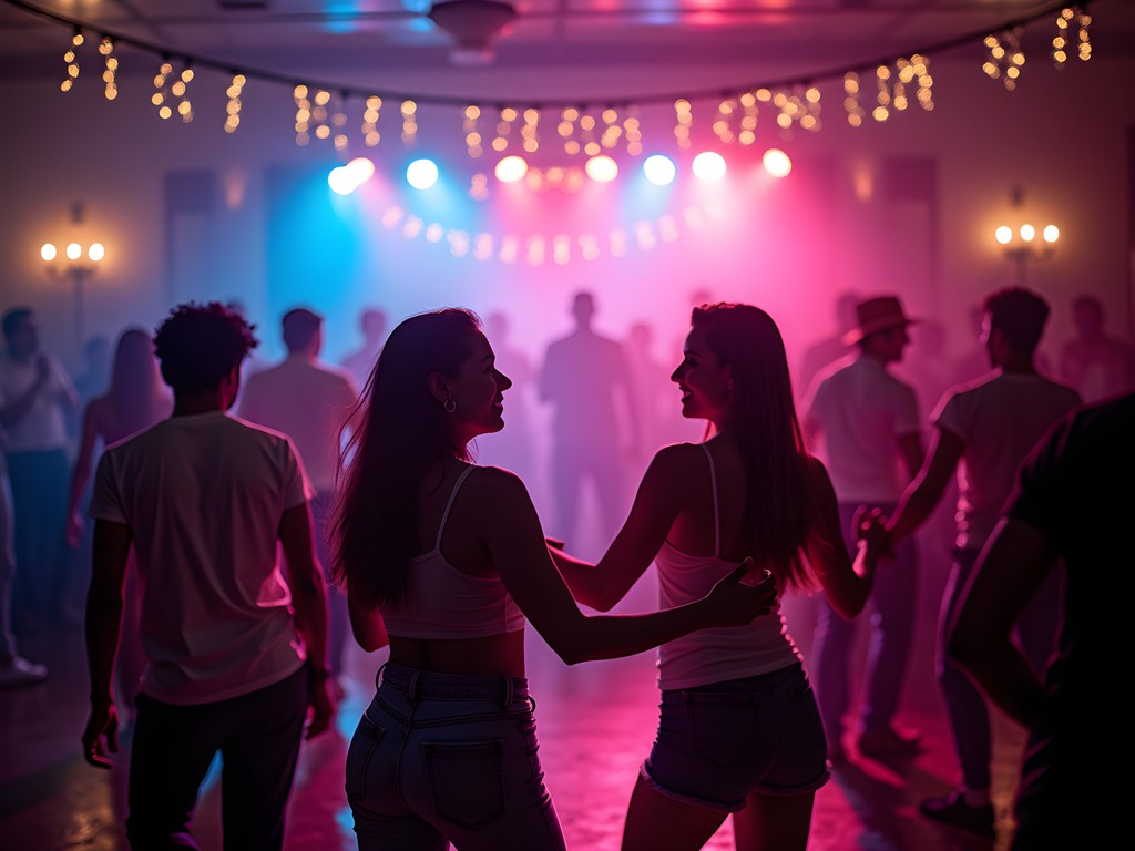 Energetic salsa dancing at Zaperoco Bar in Cali, Colombia