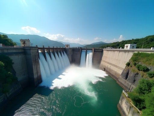 The massive Guri Dam hydroelectric complex near Ciudad Guayana