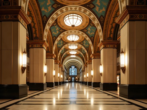 Art Deco interior of the Guardian Building in downtown Detroit