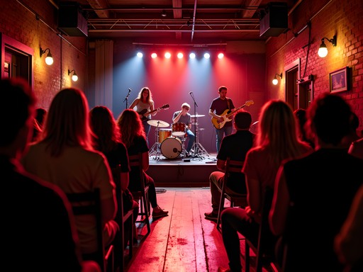 Live music performance at an intimate Florence, Alabama venue with local musicians