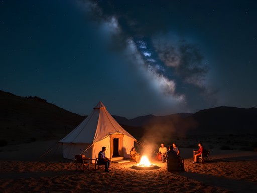 Stargazing experience with Bedouin hosts in the hills near Jerash, Jordan