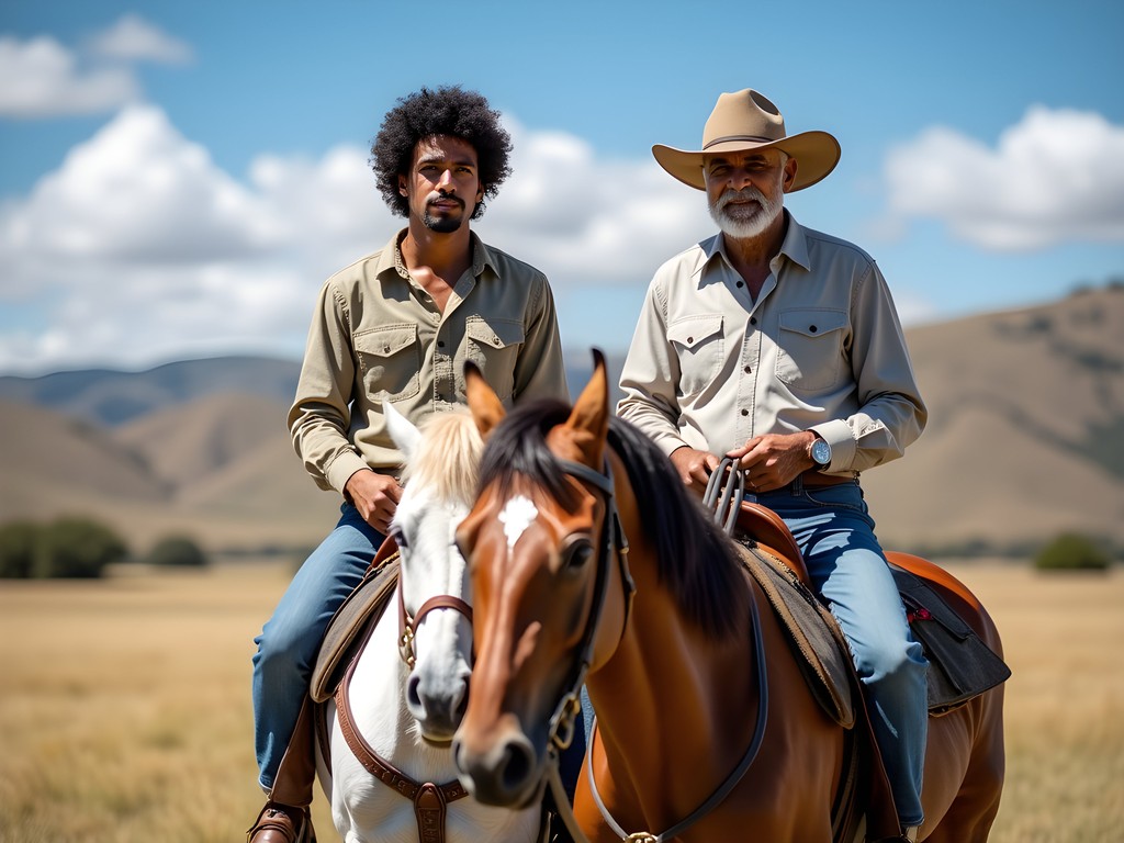 Travel blogger Timothy Jenkins horseback riding with local gaucho guide through the Uruguayan pampas near Melo