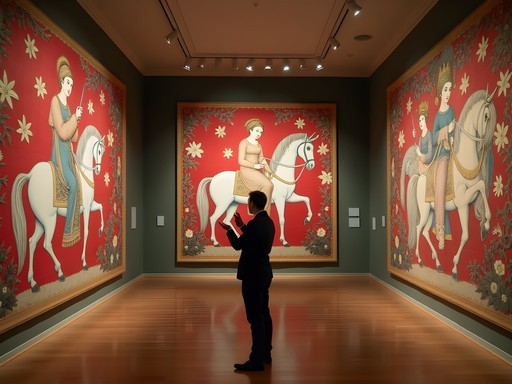 The famous Lady and the Unicorn tapestry series at Musée de Cluny in Paris