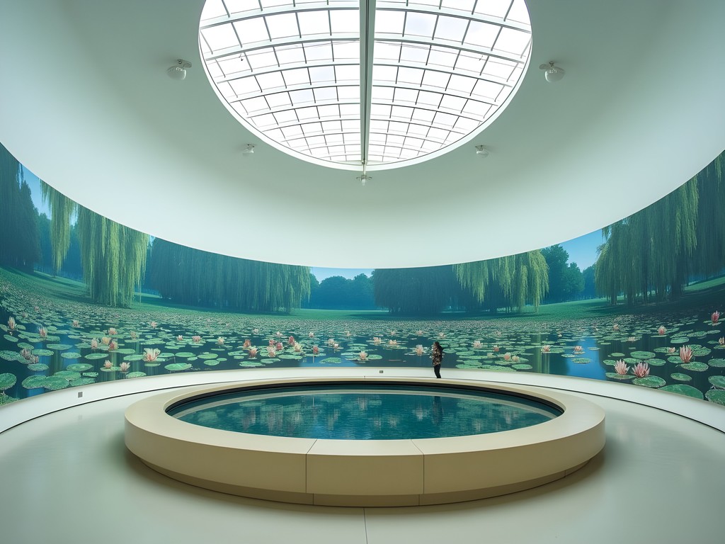 Claude Monet's Water Lilies installation at Musée de l'Orangerie in Paris