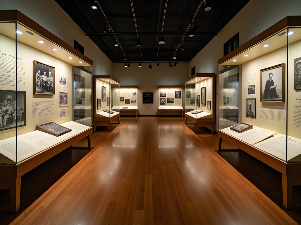 Historic photographs and artifacts displayed in the UAPB Museum and Cultural Center