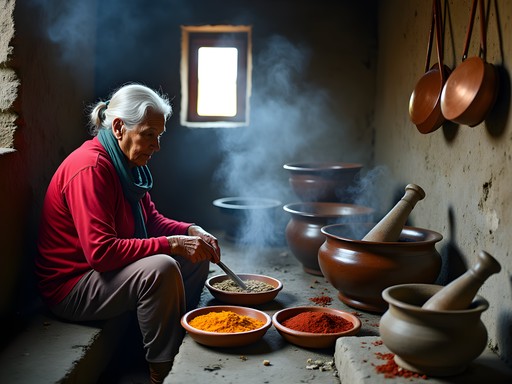 Traditional cooking lesson in Nepali mountain village