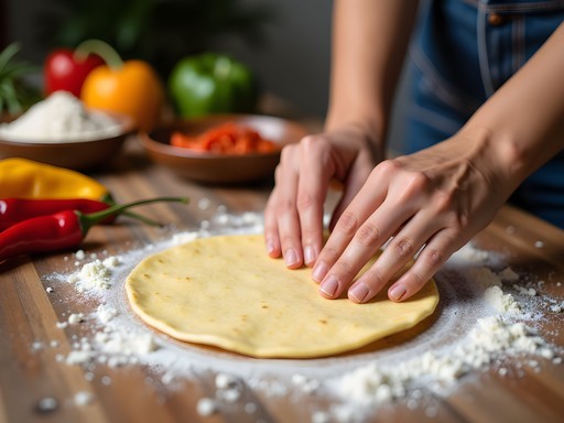 Couple learning to make traditional Tejano dishes in a San Antonio cooking class