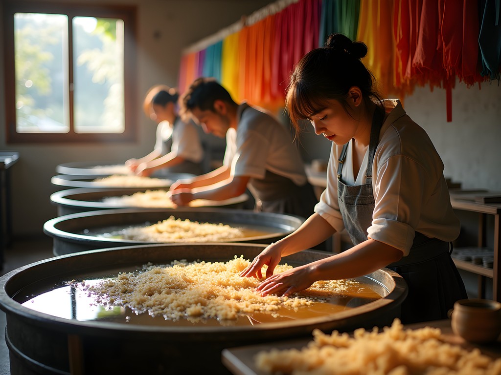 Traditional hanji paper-making workshop in Insadong, Seoul