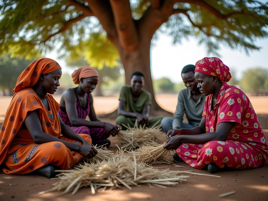 Cultural exchange through craft-making in South Luangwa village