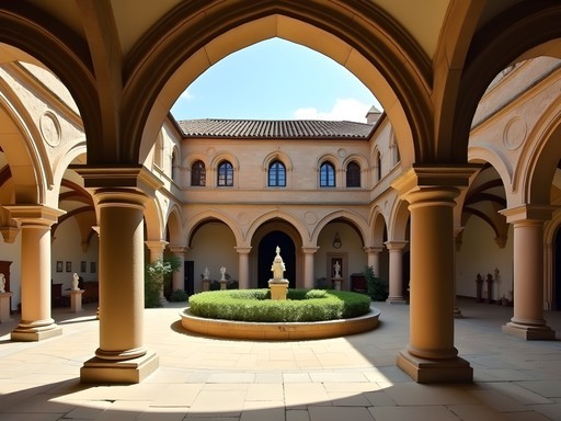 Gothic cloister of Musée des Augustins with sculpture collection