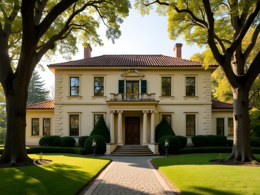 Ellarslie Mansion in Cadwalader Park Trenton with Italian villa architecture and surrounding gardens
