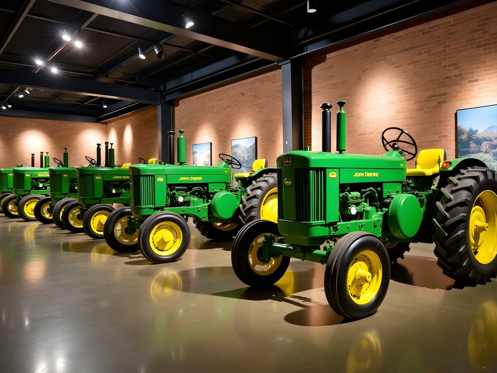 Interactive exhibits at the John Deere Tractor & Engine Museum in Waterloo