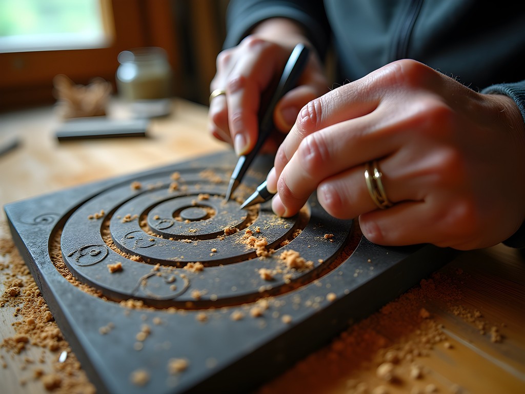 Māori artisan carving traditional patterns in wood Wellington workshop