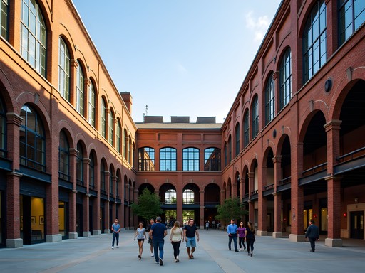 Innovation Quarter showing adaptive reuse of historic tobacco buildings