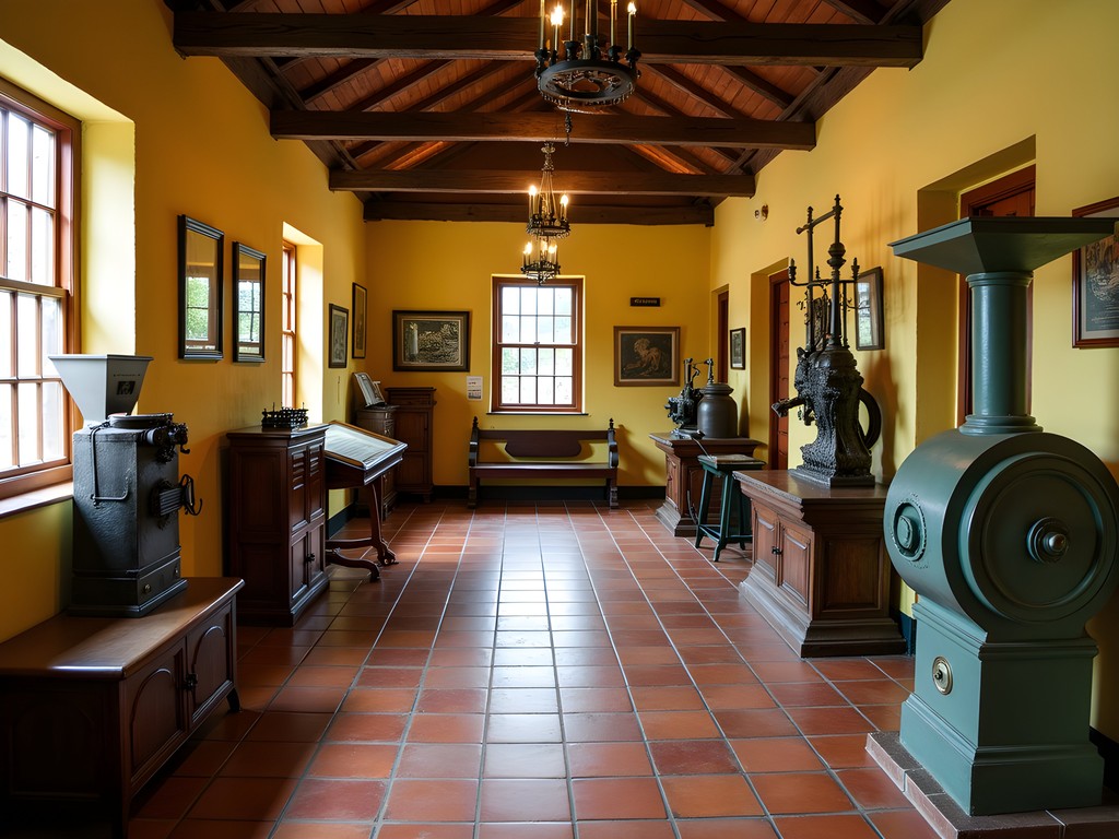 Child engaging with historical display at Museo del Tabaco in Caguas