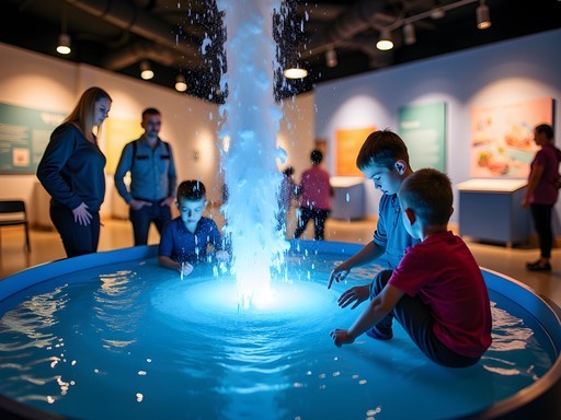 Children engaging with interactive science exhibits at MadaTech Museum in Haifa