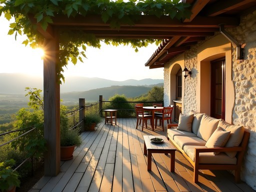 Traditional Hungarian vineyard cottage overlooking Lake Balaton