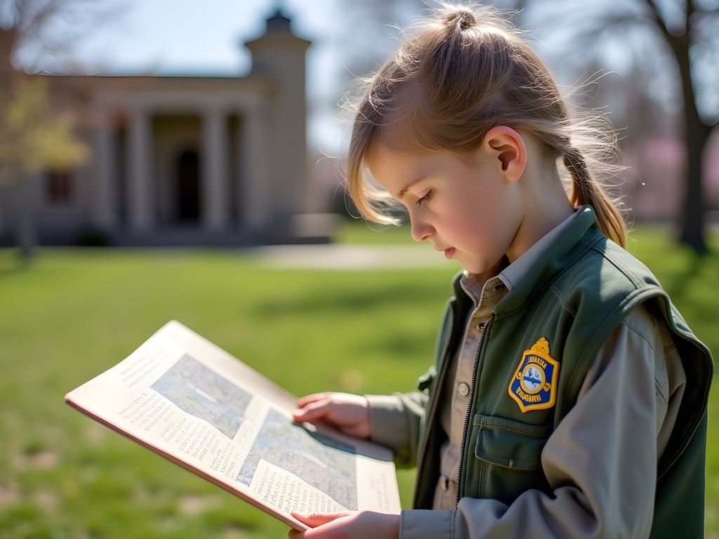 Child participating in Junior Ranger program at Camp Nelson National Monument in Nicholasville, Kentucky