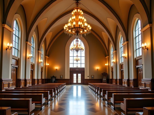 The stunning Art Deco Great Hall of The Durham Museum in Omaha