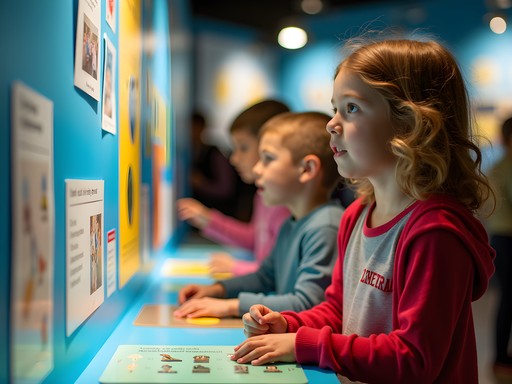 Children engaging with interactive exhibits at the Museum of Clean in Pocatello