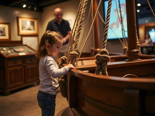 Child exploring interactive exhibit at St. Augustine Pirate Museum