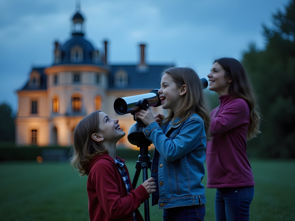 Family stargazing at the Royal Observatory of Versailles