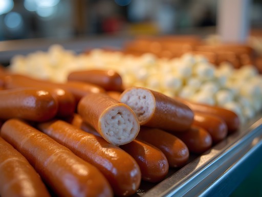 Fresh Cajun boudin sausage links at Tony's Seafood Market in Baton Rouge