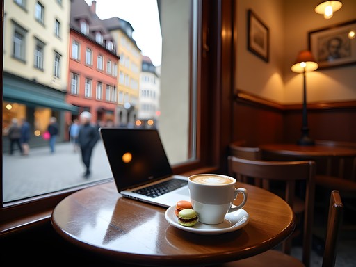 Einstein Café in Bern with specialty coffee and Swiss pastries