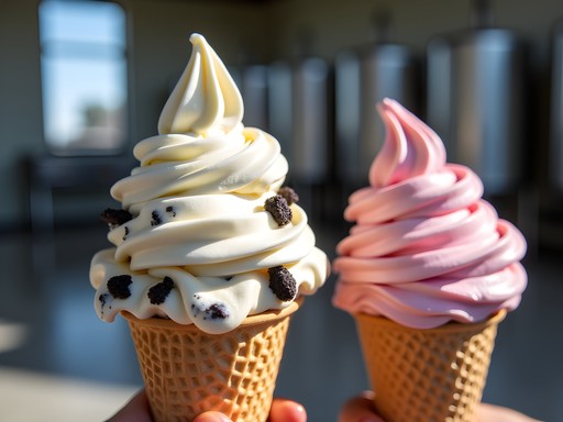 Fresh ice cream cones from South Dakota State University Dairy Bar