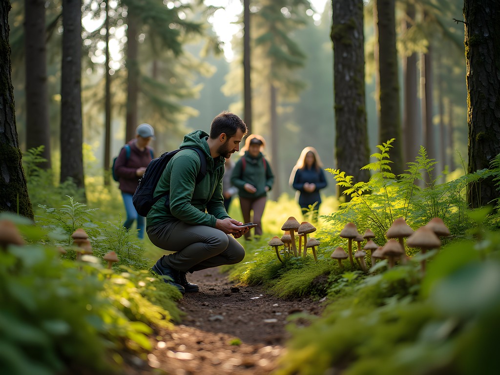 Forest foraging experience in Gauja National Park with wild edibles and mushrooms