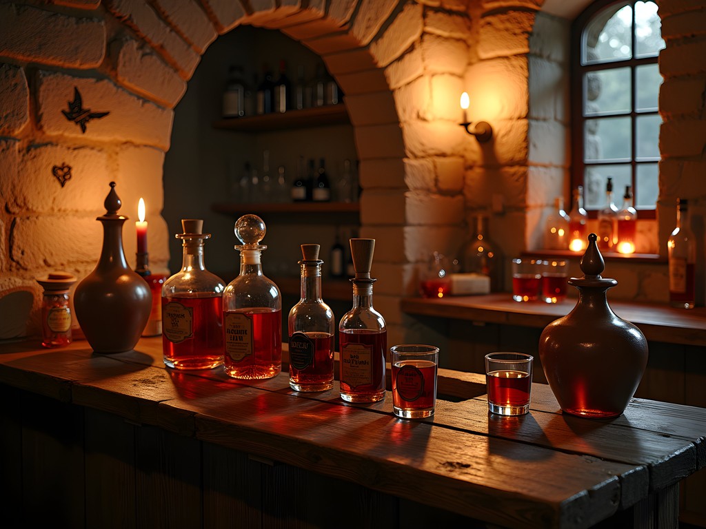 Traditional Black Balsam tasting with various serving styles in historic Riga bar