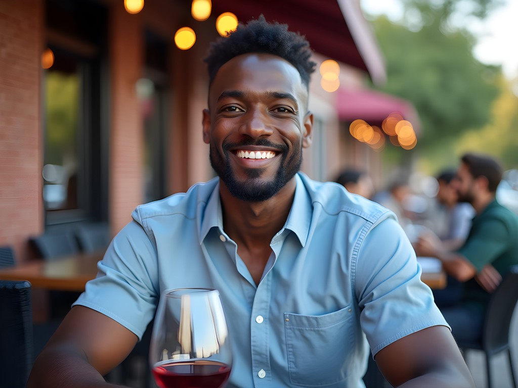 Anthony Richardson enjoying Columbia Missouri's culinary scene