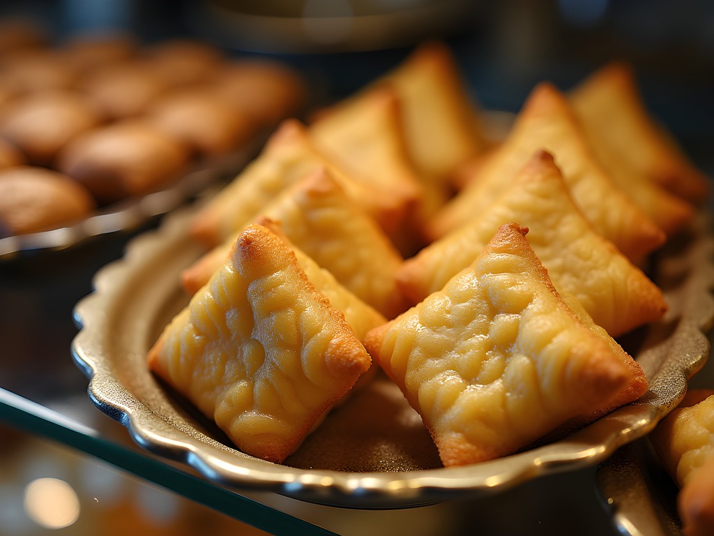 Traditional Algerian makroud pastries at Patisserie Frères Bencharif in Constantine