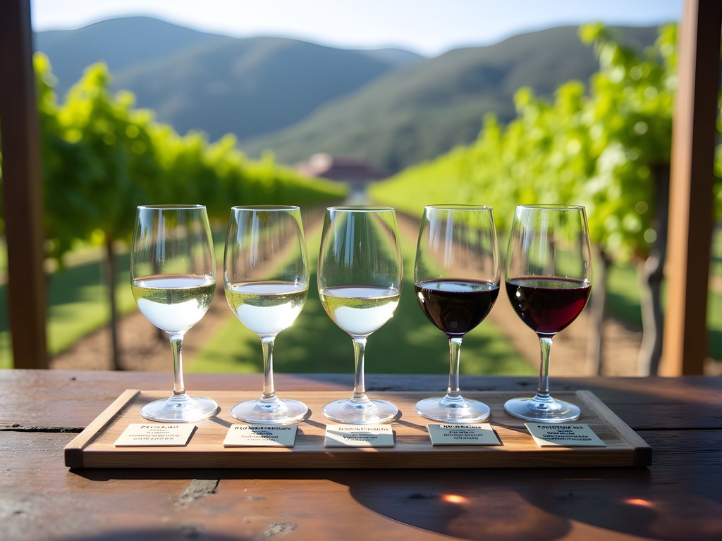 Comparative wine tasting of different Portuguese grape varieties at a Douro Valley quinta
