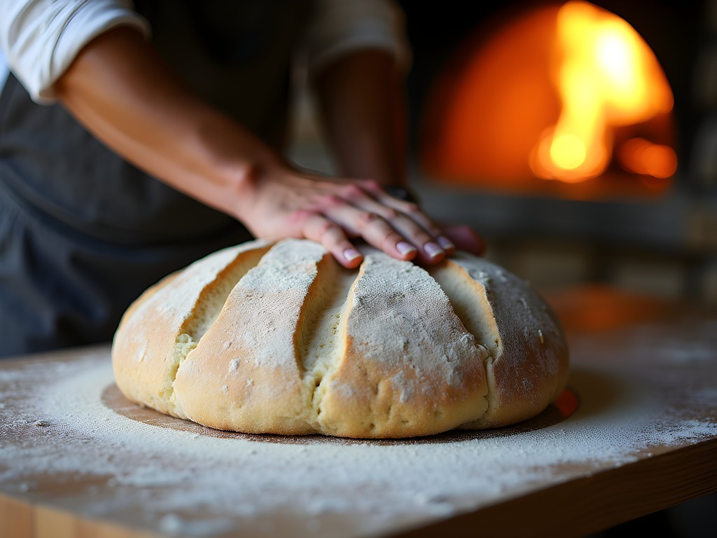 Traditional Basque sheepherder bread being made in an Elko bakery