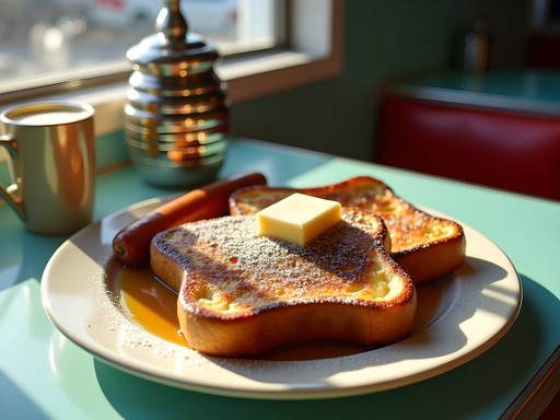 Classic American diner breakfast with Portuguese influence at Al Mac's Diner in Fall River