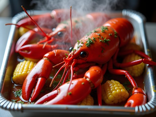 Vietnamese-Cajun style crawfish with garlic butter sauce in Houston