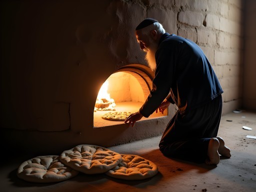Traditional bread baker working with tandoor oven in Kandahar bakery
