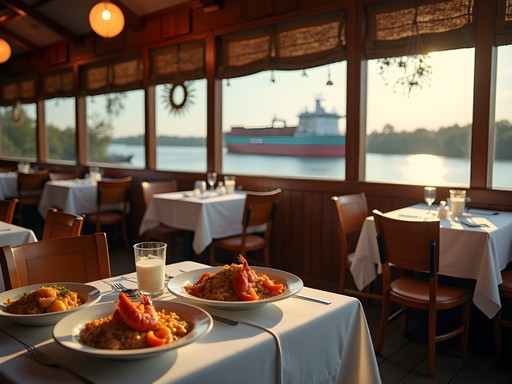 Riverside restaurant in Kenner with authentic Cajun cuisine and Mississippi River views
